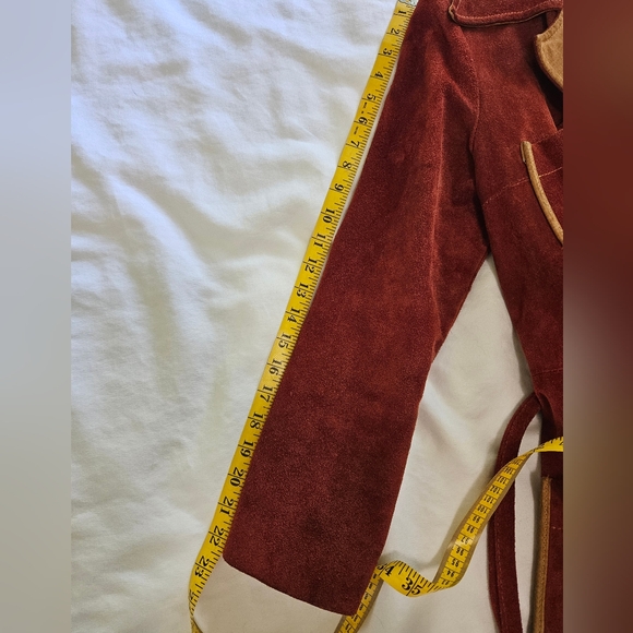 Vintage Suede Mini Trench Coat 1970s - Picture 4 of 10